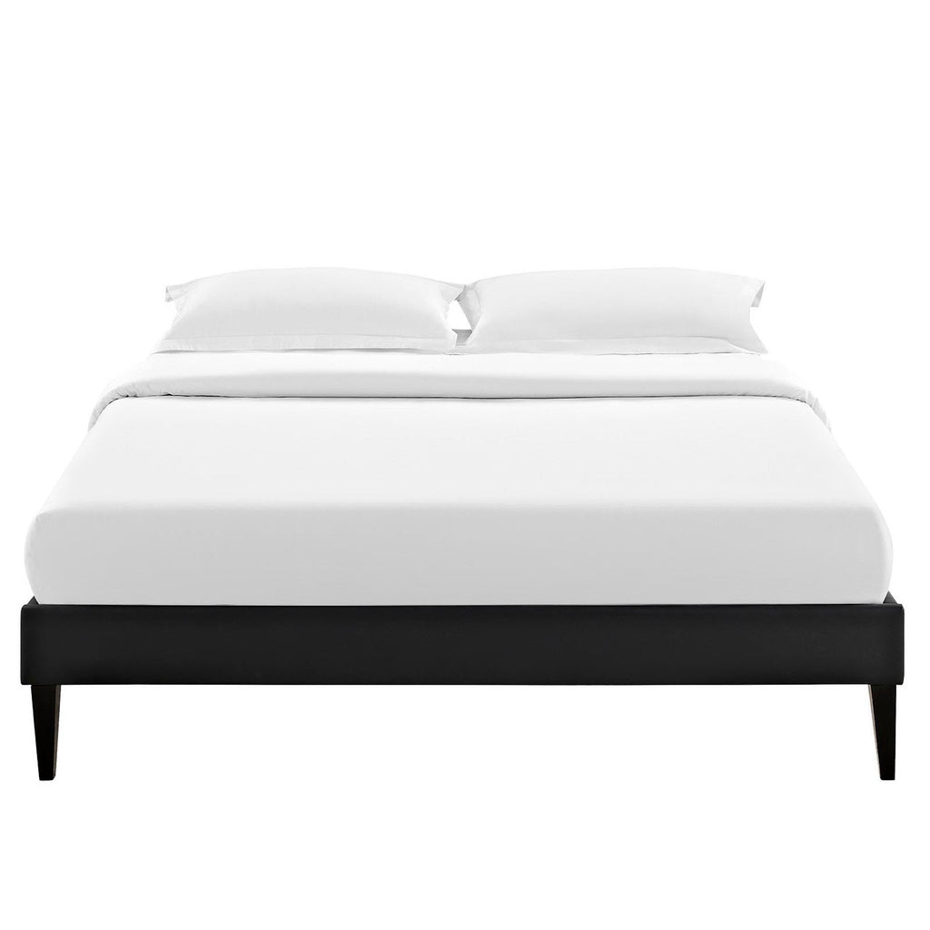 Sharon Fabric Bed Frame with Squared Tapered Legs