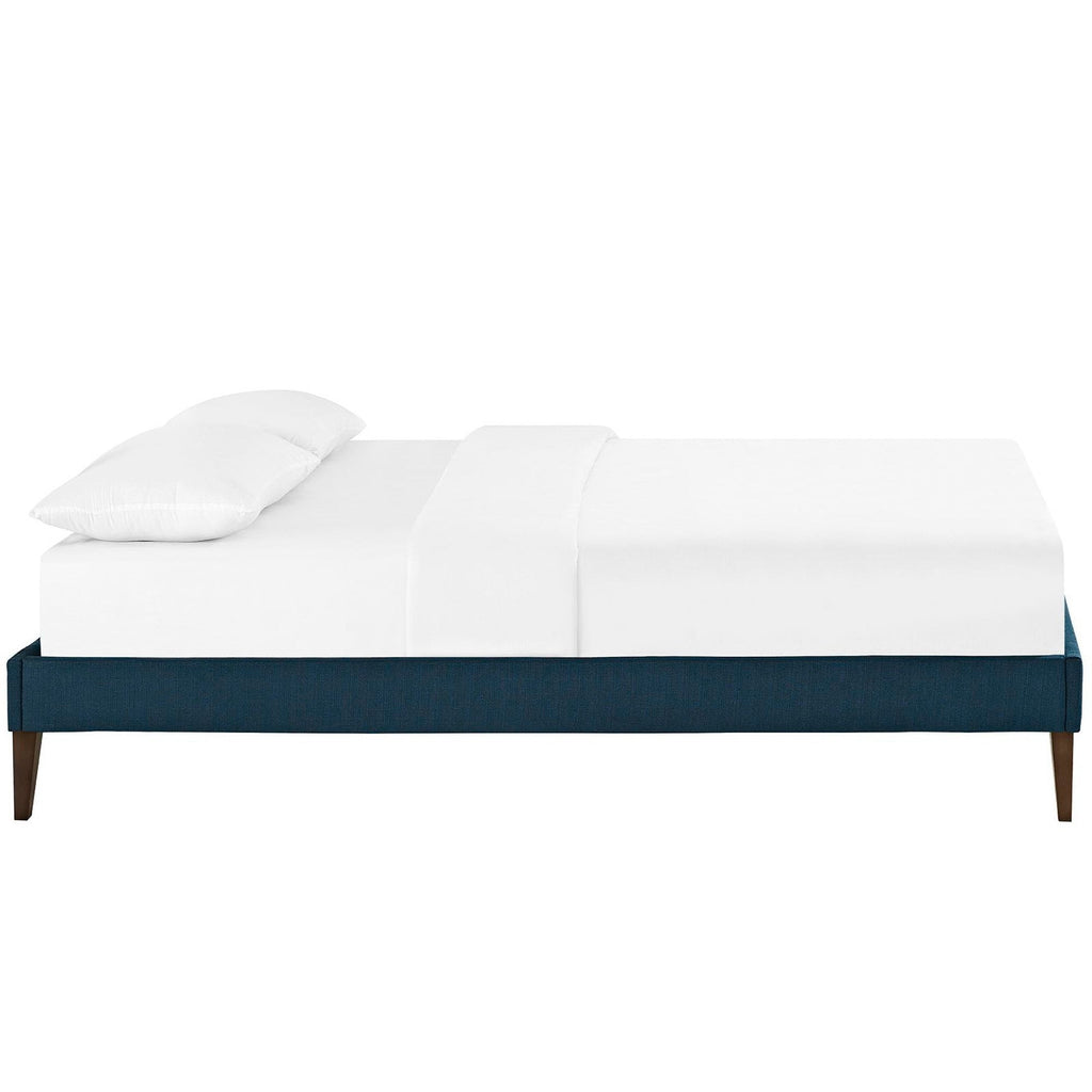 Sharon Fabric Bed Frame with Squared Tapered Legs