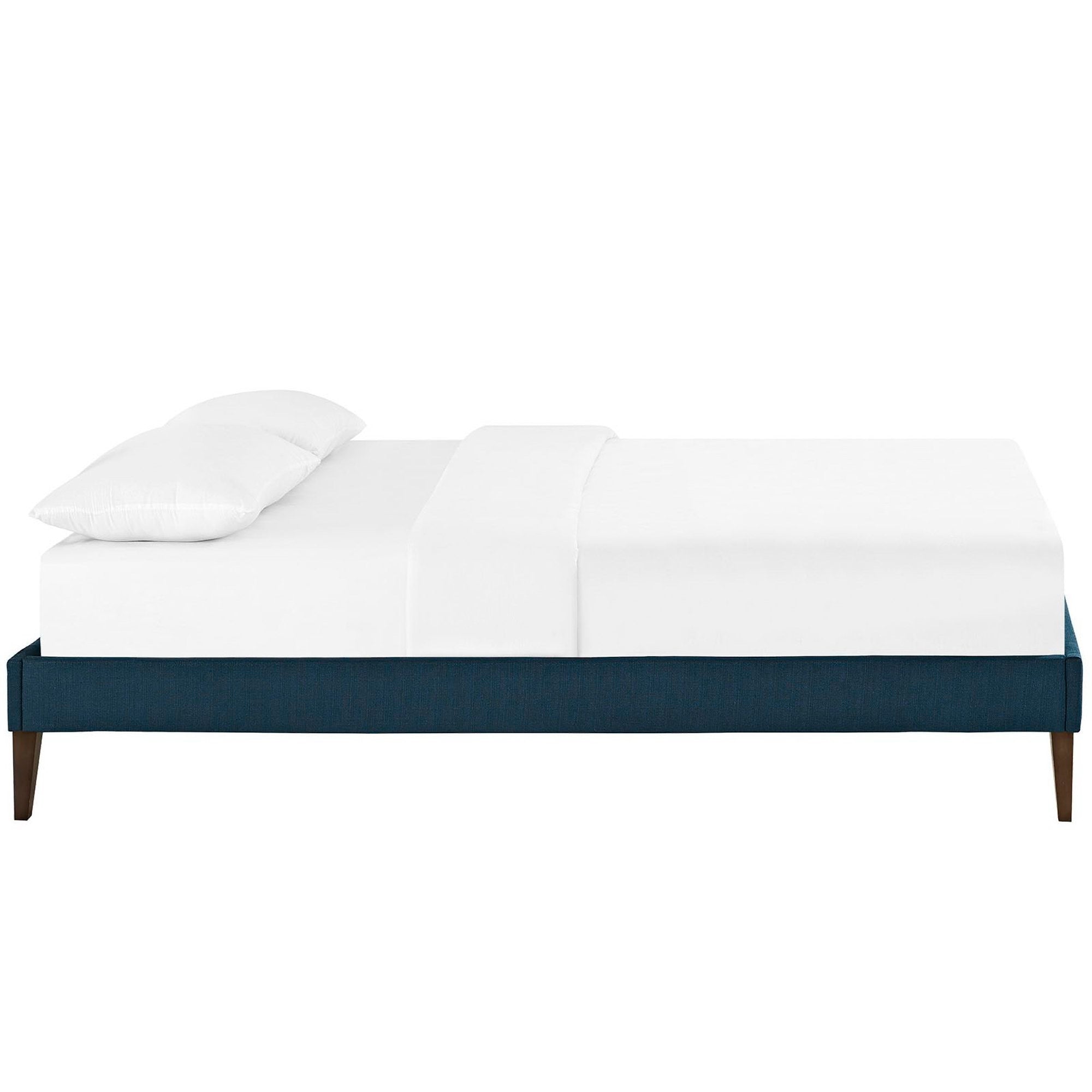 Sharon Fabric Bed Frame with Squared Tapered Legs