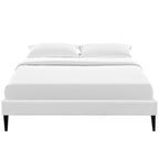 Sharon Fabric Bed Frame with Squared Tapered Legs