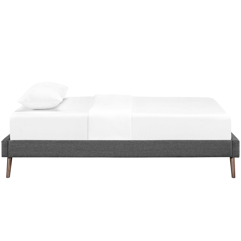 Helen Fabric Bed Frame with Round Splayed Legs