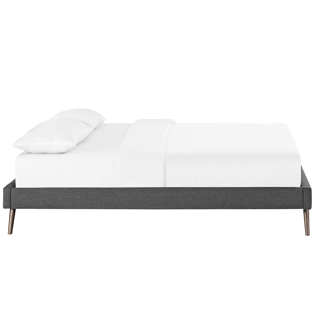 Helen Fabric Bed Frame with Round Splayed Legs