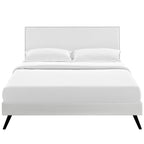 Phoebe Platform Bed with Round Splayed Legs