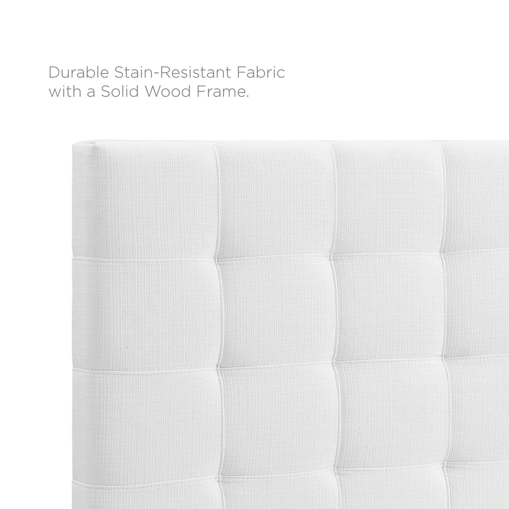 Paisley Tufted Upholstered Linen Fabric Headboard