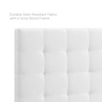 Paisley Tufted Upholstered Linen Fabric Headboard