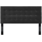 Paisley Tufted Upholstered Faux Leather Headboard