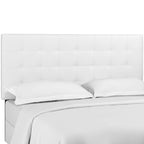 Paisley Tufted Upholstered Faux Leather Headboard
