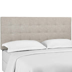 Paisley Tufted Upholstered Linen Fabric Headboard