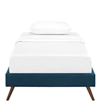 Loryn Fabric Bed Frame with Round Splayed Legs