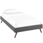 Loryn Fabric Bed Frame with Round Splayed Legs