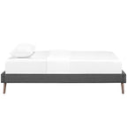 Loryn Fabric Bed Frame with Round Splayed Legs