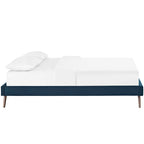 Loryn Fabric Bed Frame with Round Splayed Legs