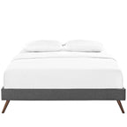 Loryn Fabric Bed Frame with Round Splayed Legs