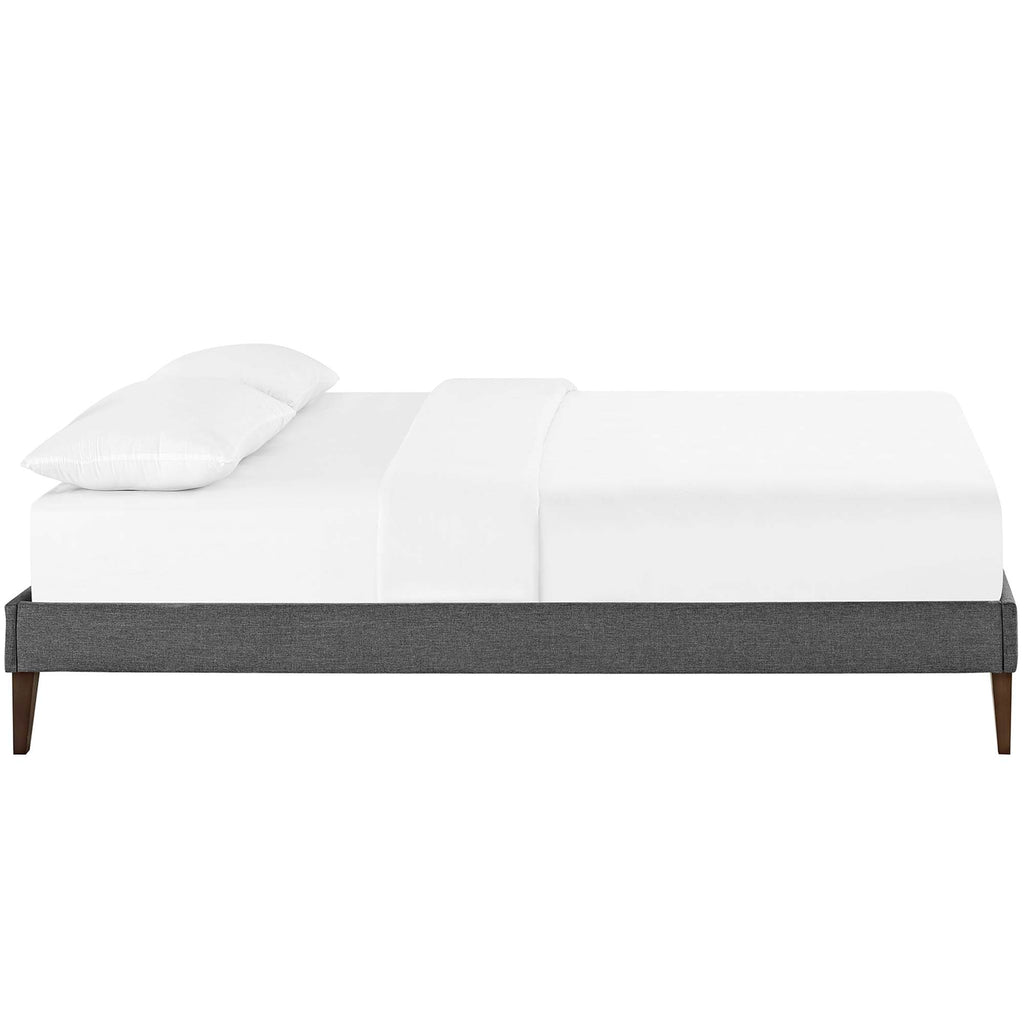 Tessie Fabric Bed Frame with Squared Tapered Legs