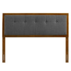 Draper Tufted Fabric and Wood Headboard