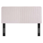 Milenna Channel Tufted Performance Velvet Headboard