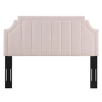 Alyona Channel Tufted Performance Velvet Headboard