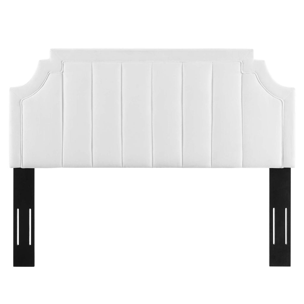 Alyona Channel Tufted Performance Velvet Headboard