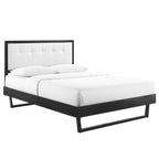 Willow Wood Platform Bed With Angular Frame