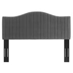 Brielle Channel Tufted Performance Velvet Headboard
