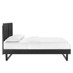 Marlee Wood Platform Bed With Angular Frame
