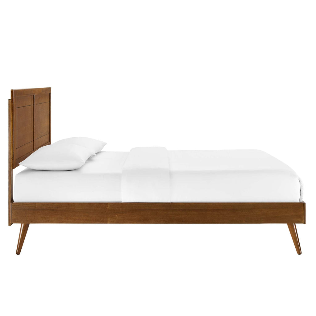 Marlee Wood Platform Bed With Splayed Legs
