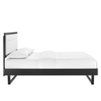 Willow Wood Platform Bed With Angular Frame