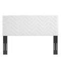 Mercy Chevron Tufted Performance Velvet Headboard