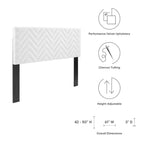 Mercy Chevron Tufted Performance Velvet Headboard
