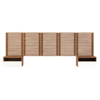 Render Wall Mount Headboard and Modern Nightstands