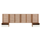 Render Wall Mount Headboard and Modern Nightstands