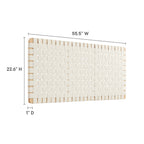Sparta Weave Wall-Mount Vegan Leather Headboard