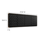 Sparta Weave Wall-Mount Vegan Leather Headboard