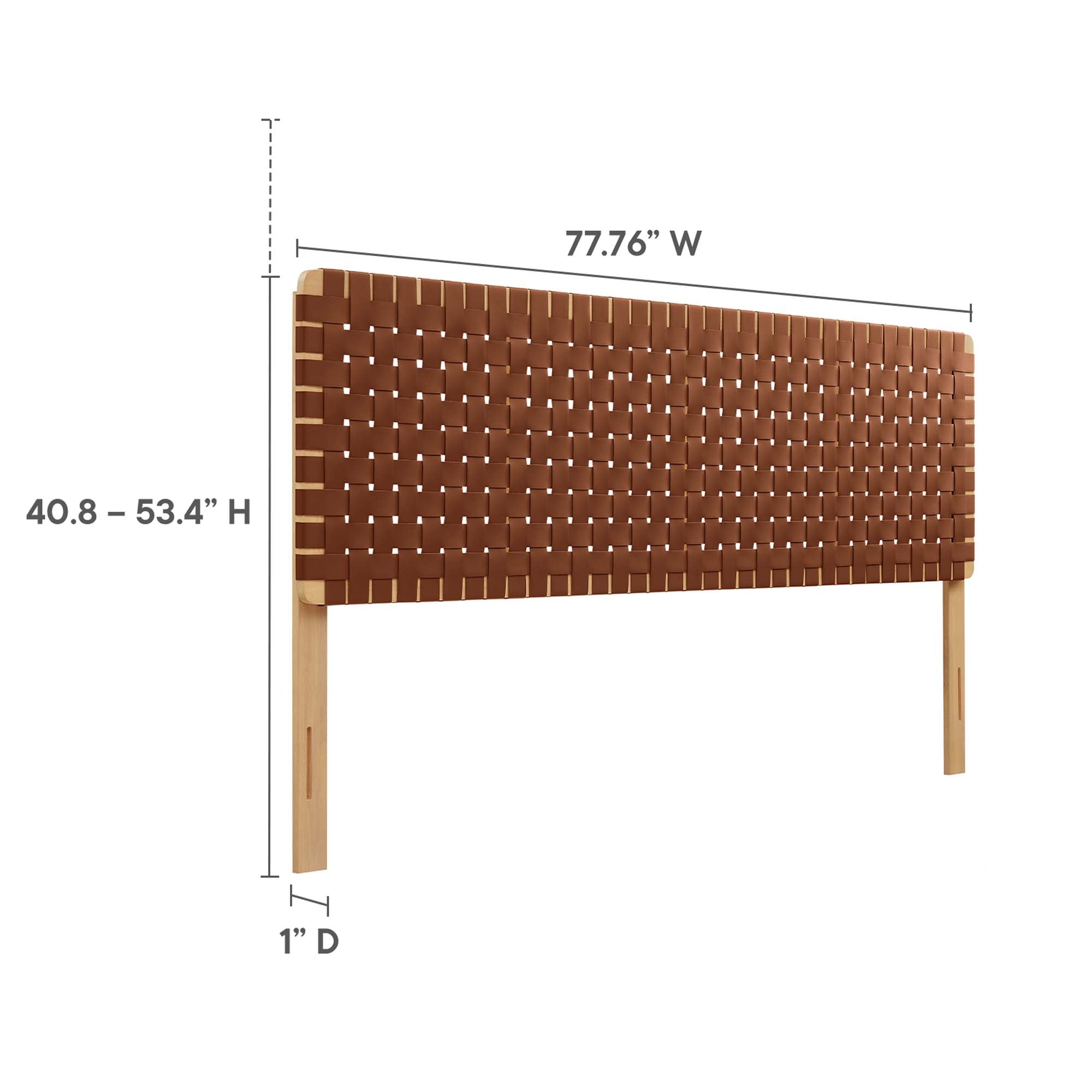 Sparta Weave Vegan Leather Headboard