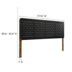 Sparta Weave Vegan Leather Headboard