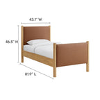 Maven Vegan Leather Upholstered Platform Bed