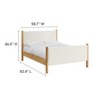 Maven Fabric Upholstered Platform Bed