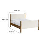 Maven Fabric Upholstered Platform Bed