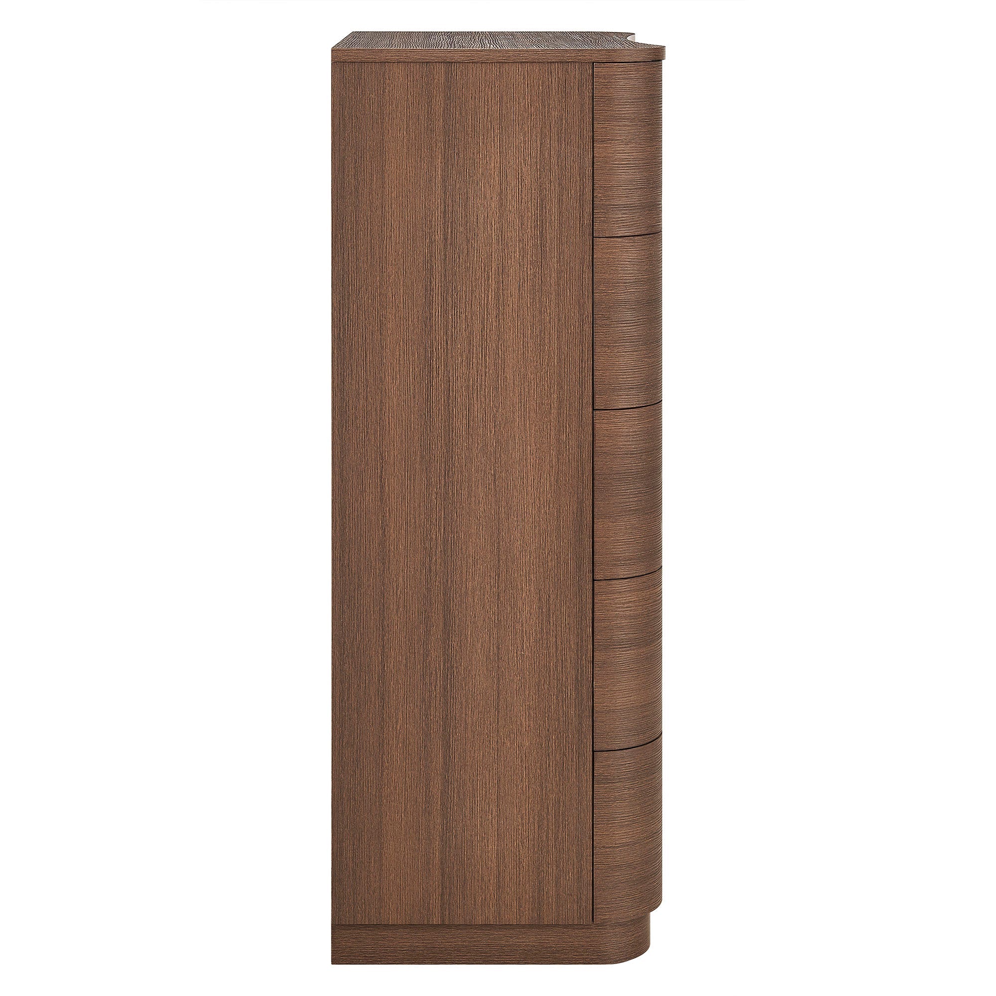 Mirae 5-Drawer Curved Dresser Chest of Drawers