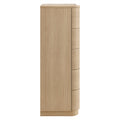 Mirae 5-Drawer Curved Dresser Chest of Drawers