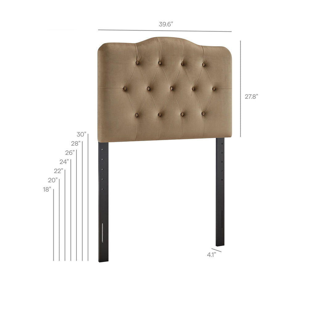 Annabel Diamond Tufted Performance Velvet Headboard