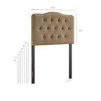 Annabel Diamond Tufted Performance Velvet Headboard