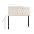 Annabel Diamond Tufted Performance Velvet Headboard