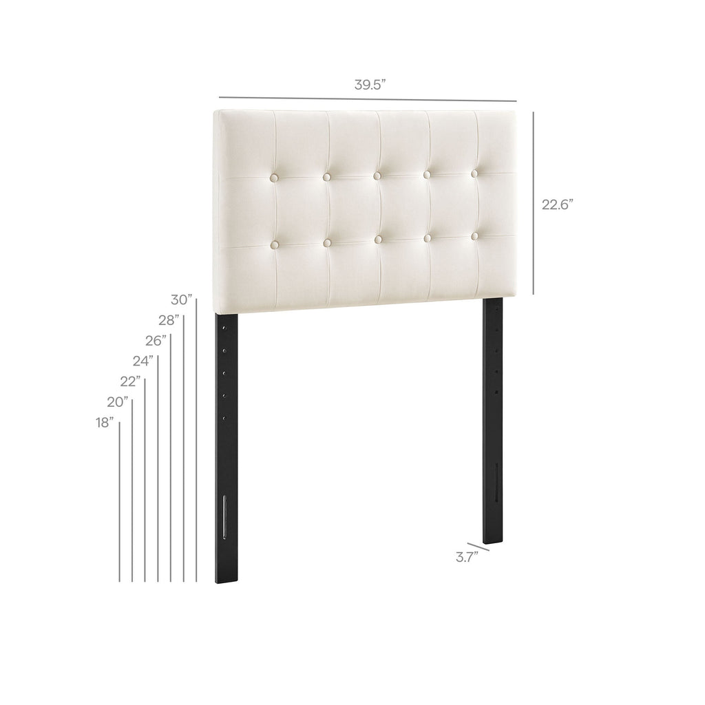 Emily Biscuit Tufted Performance Velvet Headboard
