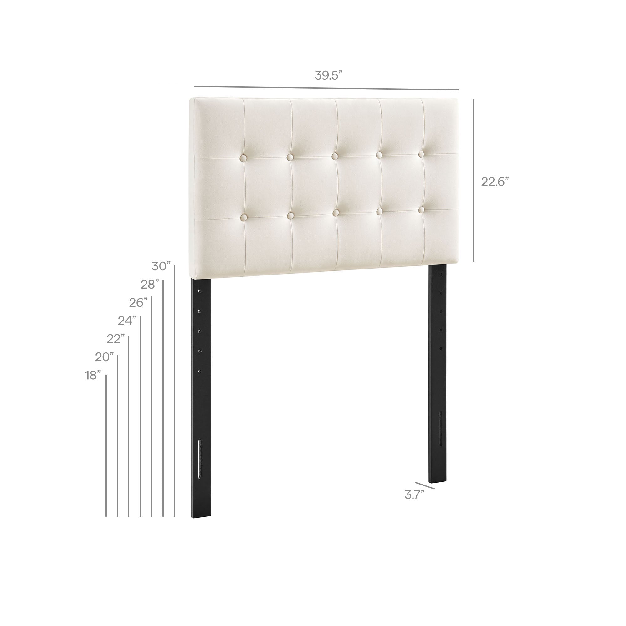 Emily Biscuit Tufted Performance Velvet Headboard