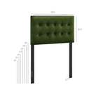 Emily Biscuit Tufted Performance Velvet Headboard