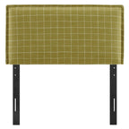 Camille Checkered Linen Blend Headboard