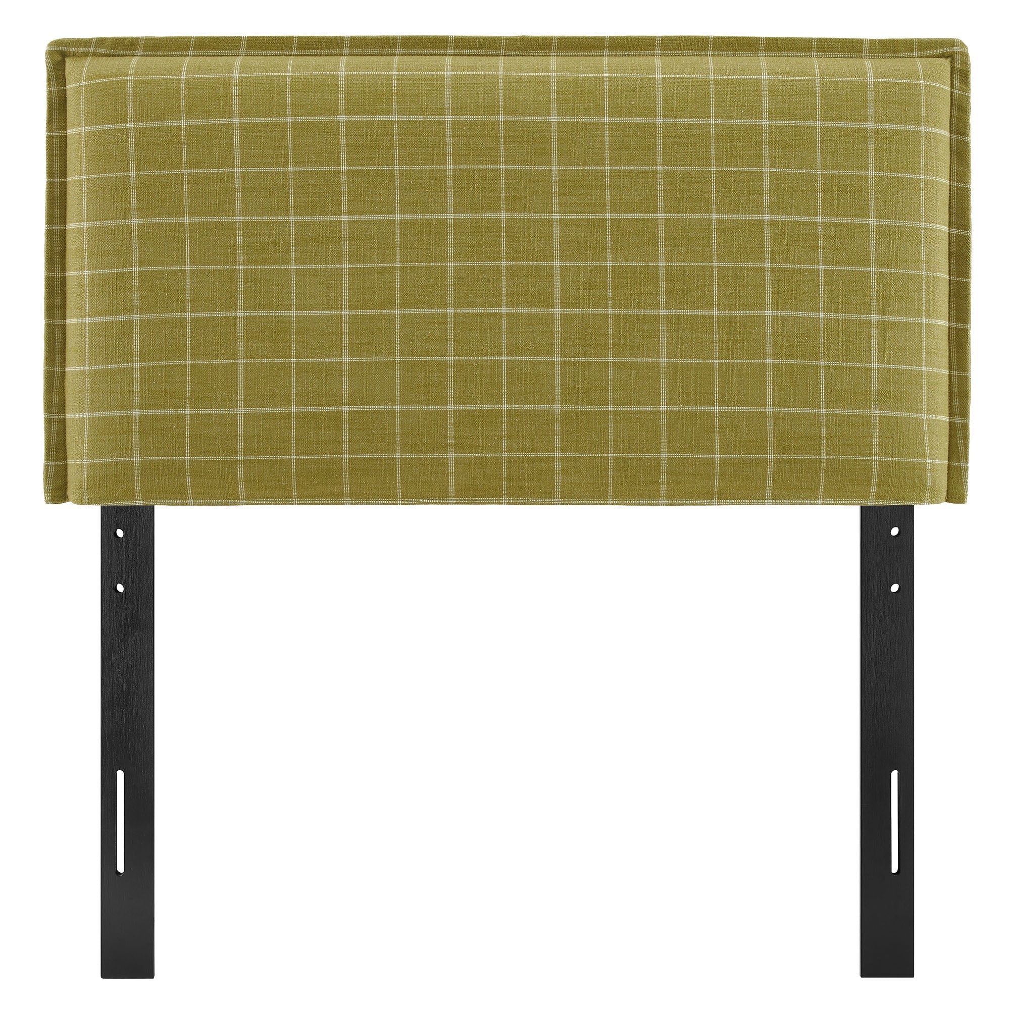 Camille Checkered Linen Blend Headboard