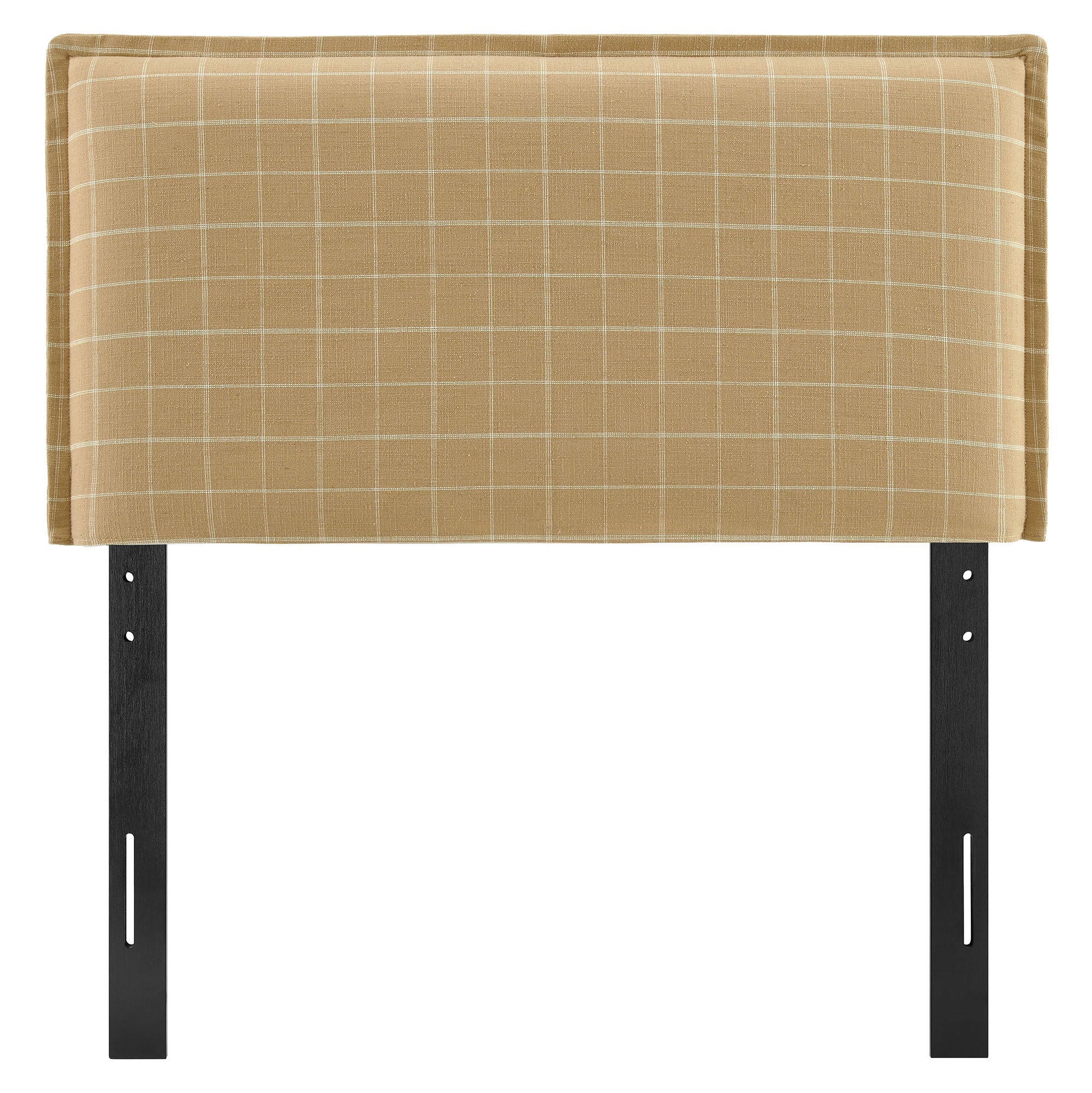 Camille Checkered Linen Blend Headboard