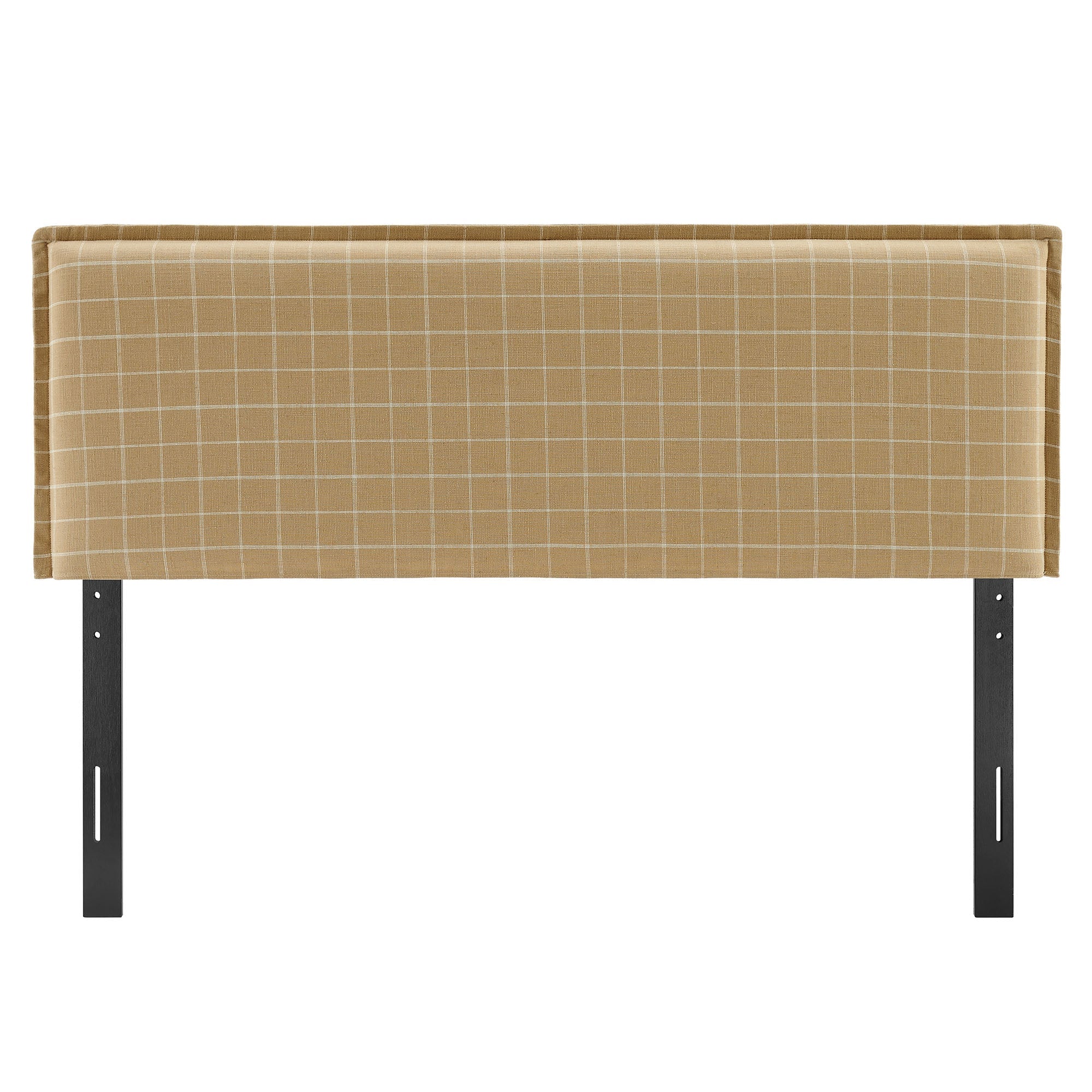 Camille Checkered Linen Blend Headboard